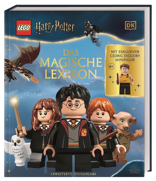 Die ganze LEGO® Harry Potter™ Welt in einem Buch – mit exklusiver Minifigur • Komplett aktualisierte Neuausgabe mit den neuesten LEGO Harry Potter Sets • Detaillierte Porträts der LEGO Minifiguren und magischen Objekte • Spannendes Hintergrundwissen und praktische Set-Infos für Sammler*innen • Nur in diesem Buch: Eine Cedric Diggory LEGO Minifigur im Schwimm-Outfit Accio LEGO Harry Potter Lexikon! Nimm Platz im Hogwarts Express™ und starte deine visuelle Reise durch die magische LEGO Harry Potter Welt! Entdecke zeitlose Klassiker und brandneue LEGO Modelle – vom epischen Hogwarts™ Schloss über die Maulende Myrte bis hin zu Weasleys Zauberhafte Zauberscherze. In Steckbriefen und großformatigen Fotos präsentiert das LEGO Harry Potter Lexikon die große Bandbreite an LEGO Sets und LEGO Minifiguren aus den Harry Potter Filmreihen – einschließlich der Phantastischen Tierwesen. Dazu gibt es faszinierende LEGO Harry Potter Fakten sowie Interviews mit dem preisgekrönten LEGO Design-Team. Als besonderes Highlight liegt der offiziellen LEGO Harry Potter Enzyklopädie eine exklusive LEGO Minifigur bei, die weltweit nur mit diesem LEGO Band erhältlich ist: Cedric Diggory – bereit für die 2. Aufgabe des Trimagischen Turniers! Umfassend aktualisiert und erweitert: das unverzichtbare Nachschlagewerk zu J.K. Rowlings fantastischer Welt der Zauberei – für LEGO Harry Potter Fans ab 6 Jahren!