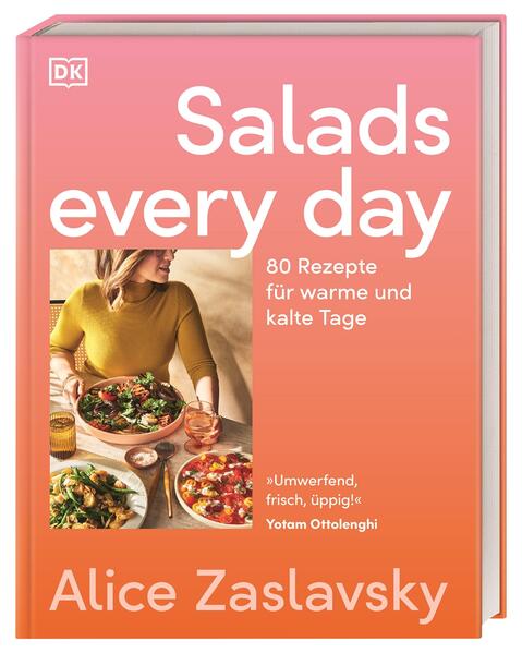 Salatgenuss für jeden Tag • Von unkompliziert bis spektakulär: 80 leckere Rezepte zum Sattwerden • Größtenteils vegetarisch - perfekt für Flexitarier, Vegetarier, Veganer • Nach der Arbeit, für die Grillparty, zum faulen Couchabend - oder einfach so: Salat geht immer! • Über 80 Dressing-Ideen für grenzenlose Kombinationsmöglichkeiten • Praktisches Gemüse-Register: Vom Kühlschrank-Fund im Handumdrehen zur leckeren Mahlzeit Hol dir deine Portion Grün! Von Blumenkohl-Tabouleh mit Zitronen-Tahini bis zu Honig-Süßkartoffel-Risoni-Salat mit mariniertem Feta: So vielfältig kann Salat sein! Mit 80 kreativen Rezepten, ob warm oder kalt, leicht oder herzhaft, bringen Sie Farbe und Geschmack auf den Teller. Alice Zaslavsky (@aliceinframes auf Instagram), bekannt als die "Queen of Veg", zeigt Ihnen, wie Sie alltägliches Gemüse in außergewöhnlichen Geschmack verwandeln können. Für sonnige Tage gibt es erfrischende Salate mit sonnengereiftem Gemüse wie gegrillte Zucchini mit Labneh und Chili-Öl. An kühleren Tagen sorgen nährende Salate wie knuspriger Kartoffelsalat mit Kräuteröl und Feta für Wohlfühl-Genuss. Als besonderes Highlight enthält das Buch ein detailliertes Gemüse-Register und eine Liste mit schier unendlicher Dressing-Inspiration. Salat-Vielfalt pur in 80 leckeren Rezepten durch das ganze Jahr, mit Inspiration für jeden Kühlschrank.