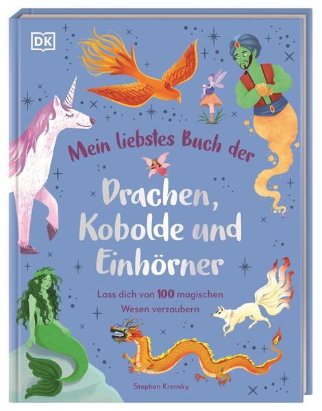 Einfach fantastisch: von Kobolden, Einhörnern und Wasserwesen Auf charmante und altersgerechte Weise erhalten Kinder ab 4 Jahren in diesem illustrierten Geschichtenbuch einen ersten Einblick in die Welt der magischen Wesen An Land, im Wasser und in der Luft: Über 100 lustige, gefährliche, charmante, listige und wunderschöne magische Wesen Farbenfroh gestaltete Seiten und wunderschöne Illustrationen erwecken die magischen Wesen zum Leben und sorgen für fantastische Stunden beim Vorlesen und Ansehen Magische Wesen aus aller Welt Fabelwesen und, fantastische Tiere begleiten uns Menschen seit jeher. Hier erwachen Helden und Schurken aus Sagen und Märchen aus verschiedenen Kulturen zum Leben und entfachen die Fantasie der Kinder. In farbenfrohen Porträts lernen sie 100 Fabelwesen aus aller Welt kennen. So erfahren Kinder ab 4 Jahren, welche magischen Fähigkeiten Einhörner, Trolle, Elfen & Co. besitzen. Mit kurzen Texten und liebevollen Illustrationen gibt dieses Buch den perfekten Einstieg in die magische Welt und eignet sich auch für die Kleinsten zum Vorlesen und Ansehen vor dem Schlafengehen. Einhörner, Drachen, Meerjungfrauen Kinder ab 4 Jahren entdecken die Welt der Fabelwesen. Das ist pure Magie!