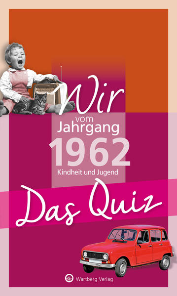 Spiel, Spaß und Wissenswertes - nicht nur für Jubilare! Ein pfiffiges Geschenk zum Geburtstag und die perfekte Ergänzung zum passenden Jahrgangsband! Unternehmen Sie anhand von 80 Quiz-Fragen aus den Themenbereichen Alltag, Politik, Sport, Kultur und Wissenschaft eine spannende Reise in Ihre Kindheit und Jugend! Erinnern Sie sich an alte Filme und Fernsehserien, die Sie gern gesehen haben, an Sportler, die Sie beeindruckten, an unvergessliche politische Ereignisse und Stars, für die Sie geschwärmt haben! Jahrgang 1962 - wir sind in einer spannenden Zeit aufgewachsen. Gleichwohl sind viele Menschen, Dinge und Ereignisse, die in jenen Tagen die Welt bewegten, fast in Vergessenheit geraten. Denn wer erinnert sich, wann die erste Spielekonsole auf den Markt kam und was es mit der „Cayo Ernest Thaelmann“ auf sich hatte? Wer weiß noch, wer das erste Bundesliga-Tor überhaupt schoss oder was auf dem 5-DM-Schein abgebildet war? Testen Sie in geselliger Runde mit Freunden und Verwandten Ihr Wissen und lassen Sie die Vergangenheit wieder aufleben. Prägnante und detaillierte Antworttexte, illustriert mit zeittypischen Bildern, liefern Ihnen neben der richtigen Lösung auch interessante Zusatzinformationen. Spaß und Unterhaltung sind garantiert!