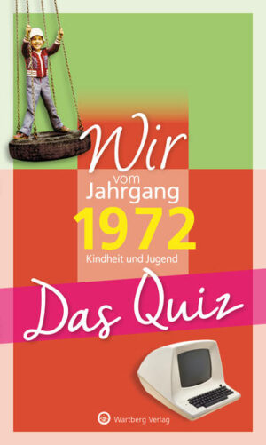 Spiel, Spaß und Wissenswertes - nicht nur für Jubilare! Ein pfiffiges Geschenk zum Geburtstag und die perfekte Ergänzung zum passenden Jahrgangsband! Unternehmen Sie anhand von 80 Quiz-Fragen aus den Themenbereichen Alltag, Politik, Sport, Kultur und Wissenschaft eine spannende Reise in Ihre Kindheit und Jugend! Erinnern Sie sich an alte Filme und Fernsehserien, die Sie gern gesehen haben, an Sportler, die Sie beeindruckten, an unvergessliche politische Ereignisse und Stars, für die Sie geschwärmt haben! Jahrgang 1972 - wir sind in einer spannenden Zeit aufgewachsen. Gleichwohl sind viele Menschen, Dinge und Ereignisse, die in jenen Tagen die Welt bewegten, fast in Vergessenheit geraten. Denn wer erinnert sich, wo der „Bloody Sunday“ stattfand und was es mit der „Republik Freies Wendland“ auf sich hatte? Wer weiß noch, wer das erste Computer-Virus in Umlauf brachte oder wer Shadow, Speedy, Bashful und Pokey waren? Testen Sie in geselliger Runde mit Freunden und Verwandten Ihr Wissen und lassen Sie die Vergangenheit wieder aufleben. Prägnante und detaillierte Antworttexte, illustriert mit zeittypischen Bildern, liefern Ihnen neben der richtigen Lösung auch interessante Zusatzinformationen. Spaß und Unterhaltung sind garantiert!