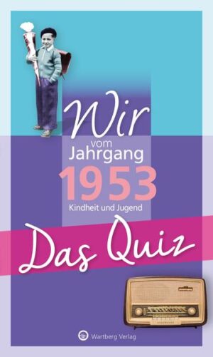 Spiel, Spaß und Wissenswertes - nicht nur für Jubilare! Ein pfiffiges Geburtstagsgeschenk zum runden Geburtstag und die perfekte Ergänzung zum passenden Jahrgangsband! Jahrgang 1953 - wir sind in einer spannenden Zeit aufgewachsen. Gleichwohl sind viele Menschen, Dinge und Ereignisse, die in jenen Tagen die Welt bewegten, fast in Vergessenheit geraten. Denn wer erinnert sich, wann das erste Transistorradio auf den Markt kam und was „Wostok 1“ war? Wer weiß noch, wer den Toast Hawaii erfand und welcher Beatles-Song als erster die Charts eroberte? Unternehmen Sie anhand von 80 Quiz-Fragen (und Antworten) aus den Bereichen Alltag, Politik, Sport, Kultur und Wissenschaft eine unterhaltsame Zeitreise in Ihre Kindheit und Jugend.