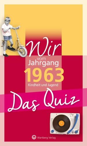 Spiel, Spaß und Wissenswertes - nicht nur für Jubilare! Ein pfiffiges Geburtstagsgeschenk zum runden Geburtstag und die perfekte Ergänzung zum passenden Jahrgangsband! Jahrgang 1963 - wir sind in einer spannenden Zeit aufgewachsen. Gleichwohl sind viele Menschen, Dinge und Ereignisse, die in jenen Tagen die Welt bewegten, fast in Vergessenheit geraten. Denn wer erinnert sich, wann die Kompaktkassette auf den Markt kam und was der Minirex war? Wer weiß noch, wer die Vorläufer der Emoticons erfand und was auf dem 10-DM-Schein abgebildet war? Unternehmen Sie anhand von 80 Quiz-Fragen (und Antworten) aus den Bereichen Alltag, Politik, Sport, Kultur und Wissenschaft eine unterhaltsame Zeitreise in Ihre Kindheit und Jugend.