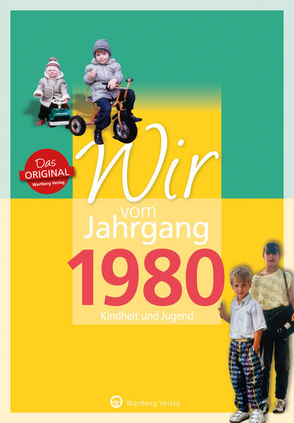 Aufgeregt und erwartungsvoll, so blickten wir damals in die Zukunft! Erinnern Sie sich mit uns an die ersten 18 Lebensjahre - an Ihre Kindheit und Jugend! Jahrgang 1980 - Erinnern Sie sich noch an Ihren ersten Füller? War es der blaue Pelikan? Oder doch ein grüner Geha? Hatten Sie Turnschuhe mit Klettverschlüssen und neonfarbene Brustbeutel? Aßen Sie auch so gern Bum-Bum? Waren Sie in der Grundschule davon überzeugt, dass es gar keinen anderen Bundeskanzler außer Helmut Kohl geben kann? Hatten Sie vielleicht sogar ein Tamagotchi oder einen Gameboy? Spielten Sie mit einem Atari oder Amiga? Sind Sie im Jahr 2000 auch 20 geworden? Dann besteht kein Zweifel: Sie sind ein echter 1980er.