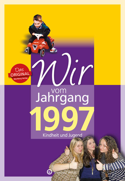 Aufgeregt und erwartungsvoll, so blickten wir damals in die Zukunft! Erinnern Sie sich mit uns an die ersten 18 Lebensjahre - an Ihre Kindheit und Jugend! Jahrgang 1997 - Im selben Jahr wie wir kam Harry Potter auf die Welt und „Titanic“ ins Kino. Wir wurden in aufregende Zeiten hineingeboren. Wir waren gerade einmal vier Jahre alt, als der 11. September zum Synonym für den Terror wurde. Wir waren sieben, als Mark Zuckerberg Facebook gründete und gerade Teenager, als Lena den ESC gewann. Als dann so mancher Wahr sager unkte, die Welt werde im Dezember 2012 untergehen, glaubten wir keine Sekunde daran. Wir wussten einfach, dass sie uns ganz weit offen steht. Wir hatten Recht: Genau das tut sie.