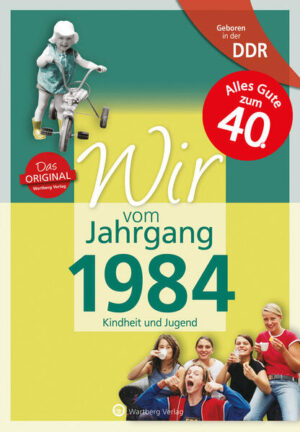 Aufgeregt und erwartungsvoll, so blickten wir damals in die Zukunft! Erinnern Sie sich mit uns an die ersten 18 Lebensjahre - an Ihre Kindheit und Jugend! Jahrgang 1984 - trotz Wiedervereinigung sind wir geprägt von den letzten Jahren der DDR. Wir wurden im Zekiwa, später auf einer Simson oder im Trabi durch die Gegend kutschiert. Bummi war unser Liebling und Pionier zu werden unser Ziel. Doch dazu kam es nicht mehr, denn bei unserer Einschulung gab es die DDR nicht mehr. Schnell gewöhnten wir uns an die westliche Warenwelt und genossen als Jugendliche die neuen Freiheiten. Wir tanzten zu Hip-Hop oder Techno und bereisten die Welt. Und ehe wir uns versahen, standen wir auf eigenen Füßen.