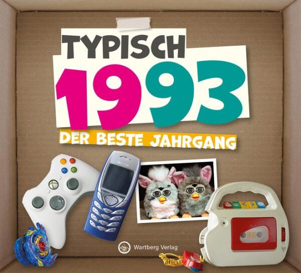 Typisch 1993 – Der beste Jahrgang Das perfekte Geschenk und persönliche Mitbringsel zum runden Geburtstag! Mit diesem wunderschön gestalteten Geschenkbuch entführen wir Sie zurück in Ihre Kindheit und Jugend. Viele zeittypische Bilder mit Schmunzelfaktor sorgen garantiert für Aha- Erlebnisse. Kurzweilige Texte zu Themen wie Spiele und Geschichten, Schule und Freizeit, Film und Fernsehen, Mode und Musik, Technik und Mobilität wecken jede Menge schöner Erinnerungen an die bunteste und prägendste Zeit im Leben. Öffne die Schatzkiste der Erinnerungen und tauche ein in die aufregende Zeit deiner Kindheit und Jugend!