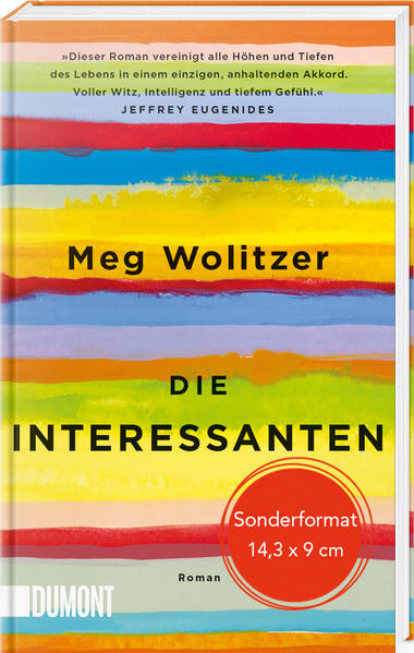 Der Bestseller jetzt als Geschenkausgabe im gebundenem Kleinformat mit Lesebändchen! Nach dem Tod ihres Vaters will Julie Jacobsen nur noch eins: raus aus der Tristesse ihres provinziellen Zuhauses. Das Sommercamp an der Ostküste bedeutet für sie den Eintritt in eine neue Welt, die Welt der Kunst, Kreativität und Freiheit, verkörpert durch die interessantesten Menschen, denen sie je begegnet ist: Ethan, Jonah, Cathy, Ash, Goodman, fünf junge New Yorker, die sie wegen ihrer Schlagfertigkeit und ihres schwarzen Humors in ihre privilegierte Clique aufnehmen. Die Jahre und Jahrzehnte vergehen, aber nicht jeder der »Interessanten«, wie sie sich selbst nennen, kann aus seiner Begabung das machen, was er sich als Jugendlicher erträumte … Meg Wolitzer zeigt an ihren Protagonisten die ganze Tragik und die ganze Komik der Existenz. Ein großer Roman über das Wesen der Kunst und der Freundschaft vor dem Panorama des Amerika der letzten vierzig Jahre.