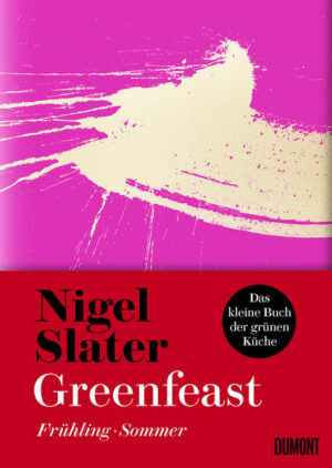 Nominiert für den Deutschen Kochbuchpreis 2020 Das perfekte Geschenk für alle, die weniger Fleisch essen wollen. Über 110 vegetarische Rezepte für Frühling und Sommer von Großbritanniens Kultkoch Nigel Slater. Einfach, schnell und kompromisslos geschmackvoll! Nigel Slater ist vielen seiner Fans als Genießer eher kalorienreicher und oft fleischlastiger Gerichte bekannt. Doch als er vor gut einem Jahr die Aufzeichnungen der letzten Monate durchsah (ja, Nigel Slater schreibt tatsächlich jeden Tag auf, was er zubereitet und verzehrt hat), stellte er fest, dass sich sein privates Essverhalten grundlegend hin zu fleischloser, leichterer Kost geändert hat, ohne dass er konsequenter Vegetarier geworden wäre. ›Greenfeast‹, was so viel heißt wie »Grünes Gelage«, hat er seine Sammlung der Rezepte genannt, die er zu Hause zubereitet. Über 110 einfache Frühlings- und Sommergerichte, die in 30 Minuten auf dem Tisch stehen können. Sie sind perfekt für Menschen, die weniger Fleisch essen wollen und keine Kompromisse bei Geschmack und einfacher Zubereitung eingehen möchten. Von gebackenem Frühlingsgemüse mit Erdnusssoße und Reis, Dicken Bohnen mit grünem Spargel bis hin zu Spätsommerfrüchten unter krümeliger Kekskruste - diese »grüne« Fortsetzung von ›Eat‹ ist ein Muss für alle, die täglich Inspiration für schnelle vegetarische Abendessen in der ersten Jahreshälfte suchen. »Nigel Slater ist ein gottverdammtes Genie!« Jamie Oliver Diese hochwertig ausgestattete Ausgabe hat ein handliches, kleines Format mit rundem Rücken. Der Einband ist komplett aus magentafarbenem Leinen mit leuchtender Goldprägung, wobei der goldene Pinselstrich auf der Rückseite fortgeführt wird. Ergänzt wird der Umschlag durch eine halbseitige Banderole aus glänzendem Papier. Dieses Zusammenspiel aus rauem Leinen und glattem Papier macht das Buch zu einem haptischen Erlebnis. Zwei Lesebändchen helfen beim Stöbern durch die Rezepte dieses wunderschönen Kochbuchs.