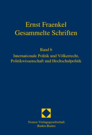 Ernst Fraenkel - Gesammelte Schriften | Bundesamt für magische Wesen