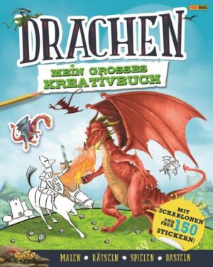 Der große Kreativspaß für Drachenfreunde! Lass dich zum Ritter schlagen (mit Urkunde!), finde den Weg durch den Irrgarten, zeichne die Schatzkarte, bastle ein Schwert und rette die Prinzessin vor dem Drachen! IN DIESEM BUCH FINDEST DU • wiederverwendbare Sticker • fantastische Schablonen • Drachenhautpapier zum Basteln • knifflige Fehlersuchspiele und jede Menge Drachen