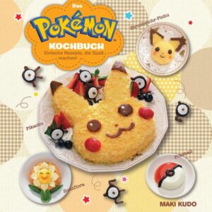 EIN GENUSS FÜR ALLE GROSSEN UND KLEINEN POKÉMON-FANS! Über 35 köstliche Rezeptideen laden zum gemeinsamen Kochen ein! Im Handumdrehen gelingen Leckereien wie Pokéball-Sushi-Rolle, Pikachu-Ramen oder Mauzi-Kartoffelpüree. Kinderleicht zubereitet, zaubern Sie gemeinsam mit Ihren Kindern für die nächste Feier - von Desserts bis hin zu Pizza ist für jeden etwas dabei.