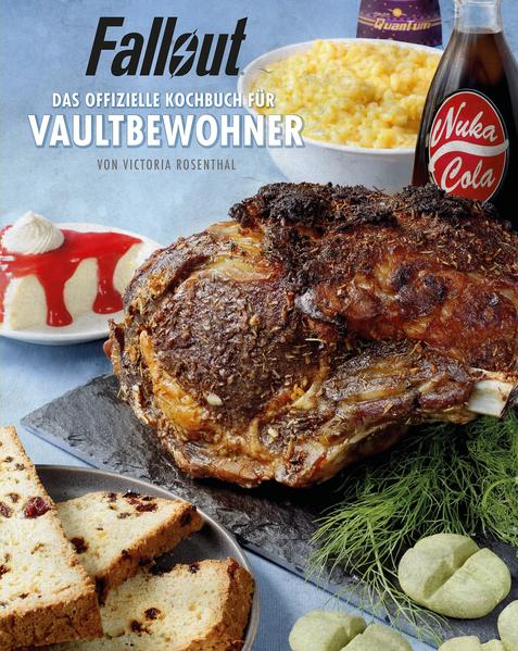 Vault-Tec™ präsentiert Fallout: Das offizielle Kochbuch für Vaultbewohner, eine Sammlung köstlicher Rezepte zur Zubereitung der verstrahlten Nahrungsmittel aus der preisgekrönten Fallout-Videospielreihe der Bethesda Game Studios. Versehen mit zahlreichen Farbfotos und hilfreichen Anleitungen, enthält dieses Kochbuch über siebzig von Fallout inspirierte Gerichte. Dieser Leitfaden in die kulinarische Welt von Fallout birgt detaillierte Anmerkungen eines erfahrenen Vaultbewohners, der seine besten Tipps und Tricks verrät, wie man diese schmackhaften Rezepte in den Nachwehen des Atomkriegs zubereiten kann, selbst wenn einem die eigentlich dafür benötigten Zutaten fehlen. Ist im örtlichen Super-Duper-Markt gerade keine Lammhaxe verfügbar? Dann nehmen Sie stattdessen doch einfach eine Yao Guai-Keule! Haben Sie Schwierigkeiten, Champignons aufzutreiben? Warum verwenden Sie stattdessen keine Leuchtpilze? Fallout: Das offizielle Kochbuch für Vaultbewohner hat für jeden inner- und außerhalb unserer patentierten Vault-Tec™-Bunker etwas zu bieten! Jedes Kapitel präsentiert einfach umzusetzende Rezepte, von leckeren Appetithäppchen und herzhaften Beilagen über sättigende Suppen und spektakuläre Hauptgerichte bis hin zu köstlichen Desserts und fantasievollen Cocktails. Für jede Fertigkeitsstufe ist etwas dabei, zum Beispiel: -BlamCo Makkaroni -Käse Atompilze -Nukalurk Mit Fallout: Das offizielle Kochbuch für Vaultbewohner haben Sie die Möglichkeit, von Vault-Tec™ vorgeschlagene Gerichte zuzubereiten und die faszinierende Welt von Fallout so appetitlich zum Leben zu erwecken0 wie niemals zuvor. Studieren Sie dieses von Vault-Tec™ zur Verfügung gestellte Kochbuch gründlich, um sich bestmöglich auf Ihr neues Leben im Bunker ebenso vorzubereiten, wie auf die Zeit danach!