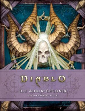 Das Diablo- Franchise von Blizzard Entertainment präsentiert eine düstere, gefährliche Welt voller erstaunlicher Kreaturen, von denen die meisten unsereins nicht sonderlich wohlgesonnen sind. Bietet all diesen Ungetümen mit dieser einmaligen Chronik die Stirn! Dieses Bestiarium enthält Dutzende Originalzeichnungen sowie spannende Informationen zu sämtlichen Dämonen, Bestien, Untoten, Monstern, Teufeln und Engeln, die die Welt von Sanktuario und die Gefilde jenseits davon bevölkern. Aus der Feder der geheimnisvollen Hexe Adria bietet dieses lehrreiche Werk Aufschluss über alle möglichen Arten verbotener Magie und liefert arkanes Wissen über die Geschöpfe dieser tückischen Reiche. Zugleich ist dies eine einzigartige Dokumentation über Adrias persönliches Streben nach Macht ein so gewaltiges, alles verzehrendes Verlangen, dass die Hexe letztlich ihr gesamtes Schicksal in die Dienste von Diablo, dem Herrn des Schreckens, stellte.