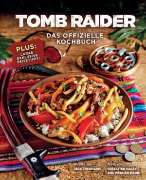 TOMB RAIDER Begleitet Lara Croft mit diesem exklusiven Kochbuch auf ihren Reisen rund um die Welt und bereitet köstliche Speisen aus allen Winkeln der Erde zu! Tomb Raider: Das offizielle Kochbuch ist eine aufregende Sammlung origineller Rezepte von den vielen geschichtsträchtigen Orten, die Lara Croft in fünfundzwanzig Jahren spektakulärer, weltumspannender Abenteuer besucht hat, darunter u. a. Peru, Japan, Ägypten, Indien, die Arktis und viele mehr. Freut euch auf: -Peruanisches Ceviche -New York-Cheesecake -Italienische Buranelli -Japanisches Okonomiyaki -Jollof aus Ghana Dieses einzigartige Kochbuch nimmt euch mit auf eine spannende Reise kreuz und quer über den Planeten, auf den Spuren von Lara Croft. Illustriert mit stimmungsvollen Fotos und grandiosen Artworks aus der Tomb Raider-Videospielreihe ist dies das ultimative Geschenk für Lara-Fans, Reisefreudige und Feinschmecker gleichermaßen!