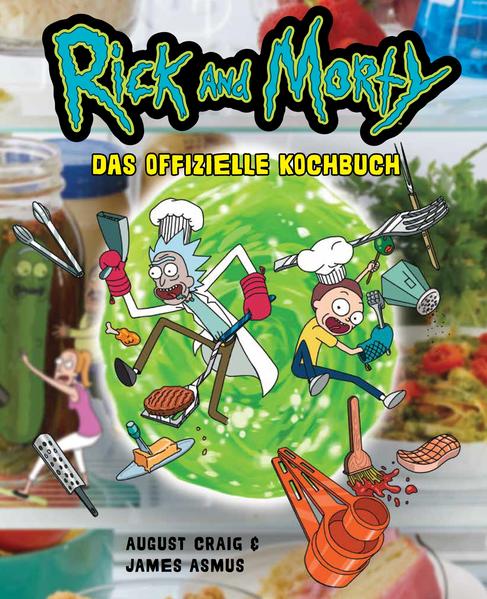 BRICH MIT RICK UND MORTY ZU EINER INTERDIMENSIONALEN KULINARISCHEN REISE AUF! Als Mortys Hausaufgabe, ein »Familien-Rezeptbuch« zusammenzustellen, Ricks Abenteuerpläne durchkreuzt, bleibt den beiden nur eine Möglichkeit: das verfluchte Ding irgendwie vor Ablauf der Abgabefrist fertig zu kriegen und alles weitere Mr. Meeseeks zu überlassen! Das Ergebnis ihrer zweifelhaften Bemühungen ist dieses Kochbuch, randvoll mit den epischsten, spektakulärsten und waffenscheinpflichtigsten Rezepten in der Geschichte des Multiversums! Großartig bebildert und genauso chaotisch wie die Welt von Rick and Morty, findest du hier kulinarische Beiträge von Morty , Summer, Beth und Jerry, inklusive gelegentlicher … Ergänzungen von Rick, d er wie üblich versucht, alles ein bisschen mehr, na ja, rickiger zu gestalten! Dieses farbenfrohe Kochbuch enthält über 50 abwechslungsreiche Speisen und Getränke von den Planeten und aus den Dimensionen, die du aus der Serie kennst. Hier hast du die einmalige Chance, ikonische Gerichte wie z. B. Erdbeeren am Stiel, Roys Hackbraten oder Gurken-Ricks Transformationslake nachzukochen, während deine Küche bei der Zubereitung von Vorspeisen, Hauptgängen, Desserts und Drinks zusehends im selben organisierten Chaos versinkt, das man von Rick und Morty kennt. Kurzum: Dieses Buch ist der perfekte kulinarische Begleiter für deine Reisen durch Zeit und Raum!