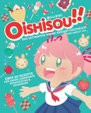 Oishisou!! DAS SIEHT LECKER AUS!! Hast du dir je die köstlichen Süßigkeiten angesehen, die die Figuren in deiner Lieblings-Animeserie genießen, und gesagt „Das will ich!“? Mit Oishisou!! Das Ultimative Anime-Dessert-Kochbuch kannst du diese animierten Träume in Realität zum Anbeißen verwandeln. Dieses Kochbuch enthält mehr als sechzig Rezepte für Desserts und Süßigkeiten aus den beliebtesten Werken japanischer Animation, es bringt die farbenfrohen Aromen vom Bildschirm direkt in deine Küche. Mit Oishisou!! Das Ultimative Anime-Dessert-Kochbuch kannst du diese Leckereien selbst herstellen und genießen und gleichzeitig etwas über ihre Ursprünge in der japanischen Geschichte und Tradition erfahren. Die leicht nachvollziehbaren Rezepte werden von wunderschönen Farbfotografien und Schritt-für-Schritt-Anleitungen begleitet, die für jedes Niveau an kulinarischer Erfahrung geeignet sind, vom Lehrling bis zum Meister. Also mach dich bereit zum Aufleveln und kreiere so kultige Gerichte wie: -Melon-Pan -Ogura-Toast -Anmitsu -Hishi-Mochi -No-Bake Cheesecake -Mitarashi-Dango Ikou! LOS GEHT’S!