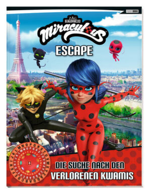 Oje! Auf einer Zeitreise verliert Ladybug alle Miraculous aus der Marienkäfer- Schatulle - sogar Ladybugs Ohrstecker und Cat Noirs Siegelring sind weg. Mit den Miraculous sind auch Tikki, Plagg und die anderen Kwamis verschwunden. Es ist zum Verzweifeln! Denn ohne die Kwamis können die Superkräfte der Miraculous nicht aktiviert werden. Begleite Ladybug bei ihrer spannenden Mission durch Paris! Suche nach Hinweisen, knacke verschlüsselte Botschaften, löse knifflige Rätsel - damit alle Kwamis bald wieder in Sicherheit sind! Ein spannendes Escape- Abenteuer mit Ladybug und Cat Noir!