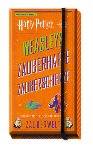 Entdecke die Magie von Fred und Georges Scherzartikelladen "Weasleys Zauberhafte Zauberscherze" mit diesem aufklappbaren Set mit vielen Extras! Das Set enthält: jede Menge spannender Extras — darunter knallige Schlüsselanhänger, ein Weasleys "Zauberhafte Zauberscherze"-Aufnäher, eine Amortentia-Flasche zum Nachbasteln, ein Langziehohren-Button und vieles mehr