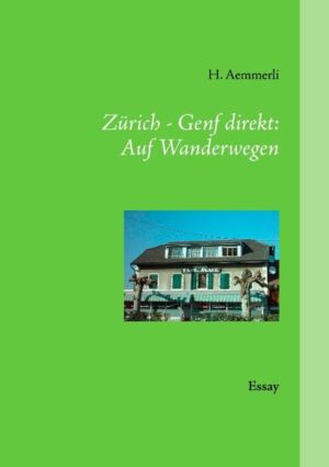 Ein leicht verschrobener älterer Herr unternimmt eine Wanderung von Zürich nach Genf. Auf Wanderwegen, wenn immer die es gibt. Doch das erklärte Ziel ist, möglichst schnell an den Bestimmungsort zu kommen: Ins Cafe de la Place.Er hat sich Vorsätze auferlegt: Keinen Meter zu fahren, kein des sonst üblichen Alkohols und kein Zigarrenrauchen. Was oft Versuchungen bringt, denn die Abenteuer und Begegnungen sind zahlreicher und unvorgesehener als erwartet.Das Erlebte bringt Schmunzeln, Lachen und Erfolgserlebnisse. Auch Unangenehmes, Zähneknirschen und Leiden. Sie sind oft amüsant, oft wunderbar, oft hart. Das Wetter, die Übernachtungen, den für sein Vorhaben richtigen Weg zu finden, die Müdigkeit und andere Widrigkeiten gilt es zu meistern.Dazwischen hat er viel Zeit, den Gedanken nachzugehen, den durch die realen Ereignisse aufkommenden Assoziationen zu folgen. Er landet unweigerlich in vielschichtigen, überbordenden Wunschträumen und bizzaren surrealen Imaginationen.Für die er immer wieder in die virtuelle Wüste geschickt wird.Was ihm egal ist. Er marschiert, phantasiert und provoziert unbeirrt, unentwegt weiter.