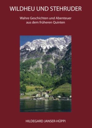 Die Autorin schildert in 64 Kurzgeschichten Erlebnisse und wahren Begebenheiten aus ihrer Jugendzeit im nur mit dem Boot erreichbaren Dörflein Quinten am Walensee. Dort ist sie geboren und aufgewachsen und dort lebt sie heute noch. Die Erzählungen bringen dem Leser die harten Lebensbedingungen im früheren Quinten und während der Kriegsjahre ebenso näher wie die Wildheuerei auf der Alp und die ständige Herausforderung mit dem Walensee, der zugleich Lebensnerv zur Aussenwelt des abgeschiedenen Dörfleins bildete. Die starke Verbundenheit mit dem See, dem Dorf Quinten und den Bergen wird förmlich spürbar und der Leser wird von den Naturelementen, die die Quintner oft bedroht und beängstigt haben, aufgesogen. Dieselben Naturelemente bringen aber gleichzeitig auch Freude und Erholung. Die Autorin erzählt ihre Erlebnisse in einem anschaulichen und lebhaften Stil, so dass man selbst in die Geschichten hineingezogen wird und die Dramatik der Geschehnisse hautnah miterleben und einfühlen kann. Manch ein Leser fühlt sich durch die gewählte Sprache selbst von der damaligen Zeit eingeholt, wodurch die Geschichten für jeden Leser eine eigene Dynamik entwickeln. Von besonderem Interesse und als örtliche Orientierungshilfe durch die Geschichten sind die rund 350 Flurnamen, welche die Autorin auf zwei Situationsplänen im Anhang aufgezeichnet hat.