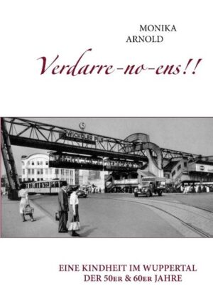 "Verdarre-no-ens!!" war in den 50er und 60er Jahren der noch beschaulich ruhigen Schwebebahnstadt Wuppertal der regelmäßig gehörte Fluch von Tante Nohl, der Nachbarin. Dieses Buch gibt aus der Sicht des Kleinkinds bis zur 14-Jährigen das Leben in der späteren Nachkriegszeit mit aufstrebender Wirtschaft und eingreifenden technischen Fortschritten wieder. Bisher kaum veröffentlichte Fotos aus den 50er und 60ern zeigen das Wuppertal, in dem die Autorin aufgewachsen ist: so, wie es nur noch in der Erinnerung älterer Wuppertaler besteht und jüngere es nicht mehr kennen.