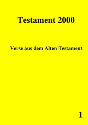 Für eine neue Religion, insbesondere ein neues Testament, gibt es immer gewichtige Hintergründe. Die heutige Welt besteht überwiegend aus Lügen. Viele werden hier beschrieben, Hintergründe werden genannt. Das Testament 2000 widerspiegelt die heutige irdische Hölle. Nicht zuletzt wird auch über eine Erfahrung mit dem Fegefeuer berichtet. Darüber, dass es nicht nur einen heiligen Vater (Gott, der Geist), sondern auch eine heilige Mutter (die Erde, die Materie, die Energie) geben könnte, wird hier spekuliert. Weil Gott das Wort ist, steht hier auch einiges über den DUDEN. Das Fundament des Testament 2000 ist der Lebenslauf eines Menschen von seiner Geburt an bis vorläufig zu seinem 39. Lebensjahr. Peter Norman