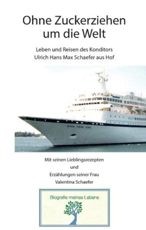 Ulrich Hans Max Schaefer aus Hof ist Konditor. Eines Tages verlässt er die fränkische Backstube, zieht erst ins wilde London der 1980er Jahre, um wenig später das erste Mal seine neue Arbeitsstelle auf allen Meeren dieser Erde zu betreten. Als Konditor auf Kreuzfahrtschiffen bereist er viele Jahre lang die ganze Welt. Eines Tages ertappt er eine hübsche Frau beim Naschen seiner Pralinen. Bald darauf werden Valentina und Ulrich heiraten. Beide erzählen in diesem Buch ihre bunten und internationalen Geschichte(n).