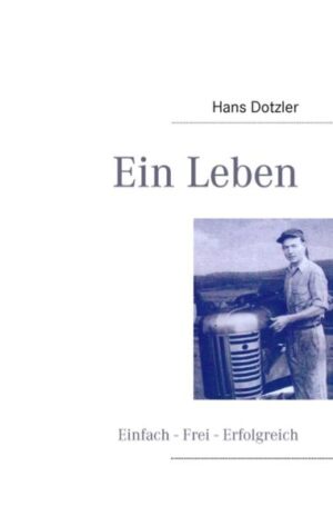 "Es könnte kaum einen krasseren Gegensatz geben als meine Kindheit auf einem Bauernhof in Bayern unter extrem harten Bedingungen und das komfortable Vorstadtleben, in dem meine Kinder und Enkelkinder aufgewachsen sind." Dieses Buch erzählt die Lebensgeschichte eines Mannes, der zur Zeit des dritten Reiches in ländlicher Armut aufwuchs, die Kriegsgefangenschaft in Sibirien überlebte und es in Amerika zum erfolgreichen Unternehmer brachte.