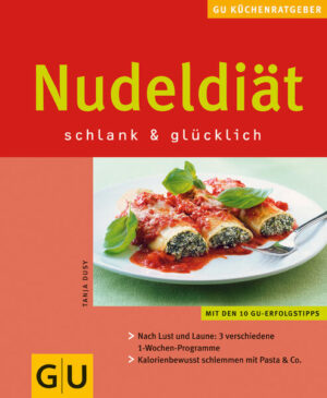 Viele Diäten scheitern daran, dass sie eine radikale Umstellung der Ernährungsweise fordern. Verzicht wird groß geschrieben - und führt unweigerlich dazu, dass die guten Vorsätze ins Wanken kommen. Diese Diät setzt bei den normalen Ernährungsgewohnheiten an, und da stehen Nudeln bei den meisten Menschen im Mittelpunkt. Aber machen Nudeln nicht dick? Nein, dieses Vorurteil ist inzwischen zum Glück wissenschaftlich widerlegt. Da Nudeln beim Kochen viel Wasser aufnehmen und daher kalorienarm sättigen, eignen sie sich prima dazu, zusammen mit viel Gemüse und magerem Fisch und Fleisch im Mittelpunkt einer Diät zu stehen. Und die macht auch noch gute Laune, denn Kohlenhydrate signalisieren dem Gehirn "satt" und "glücklich"! Alle Rezepte in diesem Büchlein sind alltagstauglich (schnell mit Zutaten aus dem Supermarkt zubereitet) und dabei natürlich leicht und lecker. Weil sie clever aufeinander aufbauen, bleiben keine Reste. Und mit den drei (kombinierbaren) Diätwochenplänen kommen Italienfans, Berufstätige und Vegetarier voll auf ihre Kosten!