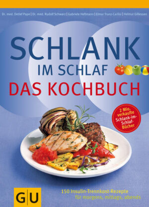 Sie leben nach diesem Prinzip und sind auf der Suche nach neuen Rezepten? Das Schlank-im-Schlaf-Kochbuch hat sie: Rezepte mit dem perfekten Nährstoffmix, zum gesunden und einfachen Abnehmen. Egal ob Sie berufstätig sind, wenig Zeit zum Kochen haben, oder die gesamte Familie zum Schlemmen am Tisch sitzt. Ob süss der herzhaft, mit unseren zahlreichen Frühstücksideen starten Sie gesund in den Tag. Für Abwechslung sorgt der bewährte Frühstücks-Baukasten zum selbstständigen Kombinieren. Mittags heißt es freie Wahl bei Sandwiches und Take-away-Food. Und wer Zeit und Lust zum Kochen hat, kommt ebenfalls auf seine Kosten, denn von Suppen über Eintöpfe bis hin zu Nudel-, Fleisch- und Fischgerichten, ist für jeden etwas dabei. Und auch abends dürfen Sie schlemmen. Wie wär's mit Rotbarsch auf Sellerie-Basilikum-Püree oder einem Rindergulasch mit Artischocken? Und als Extra: Tipps, wie Sie für Partner oder Familie das Gericht schnell und ohne großen Aufwand in "Normalkost" verwandeln können.