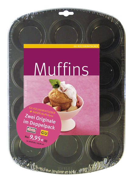 Muffins-Freunde aufgewacht! Die saftigen zarten Kuchen in Kleinstformat befinden sich auf Eroberungsstreifzug rund um den Globus. Als schnelles Frühstück, zum Dessert, zur Kaffee- oder Teestunde, als süßer oder pikanter Snack - alle lieben sie. Super saftig und handlich im Format sind sie genial für unterwegs, als hübsch verpacktes Mitbringsel und auch als Minigeburtstags-törtchen. Mini-Kuchen über 50 mal anders und unwiderstehlich mit Beeren, Schokocreme oder Pflaumen-Amaretto-Füllung. Die Entscheidung ist nicht leicht. Soll´s fruchtig, kernig, frisch, oder schokoladig, luftig, zart sein? Oder einfach quick & easy? Vielleicht doch lieber pikant mit Nüssen oder Räucherfisch. Probieren Sie´s aus - es lohnt sich! Und was macht sie noch schöner? Glasuren und Toppings natürlich! Und für und Weihnachten ein Kleidchen aus Gold.