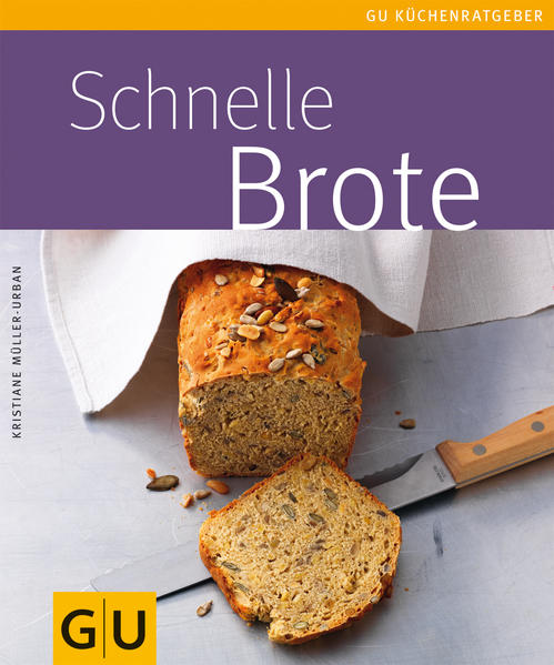 Wir Deutschen sind ein Volk der Brotesser - Vollkorn zum Frühstück, Baguette zum Mittagessen und Bauernbrot zur abendlichen Brotzeit. Stetig steigende Preise und die meist unbekannten Inhaltsstoffe locken viele in die heimische Backstube. Aber nicht jeder Bäcker hat Zeit und Muse und deshalb zeigen wir, dass es auch schneller geht. Einfach den Vorrat mit Mehl, Salz, Öl, Zucker, schnellen Treibmitteln und Lieblingskräutern und -gewürzen bestücken, auf ausreichend Wärme und Flüssigkeit bei der Verarbeitung achten und schon ist der Brotteig fertig für Form oder Backblech. Und das Tolle daran: Brotteige lassen sich mit Kräutern, Käse, Speck, Oliven, Trockenfrüchten, Obst, Gemüse, Nüssen und Samen wunderbar variieren. Backen Sie sich Ihr ganz persönliches Lieblingsbrot und verstecken Sie im Teig, was Ihnen gefällt: Kümmel im Weizenbierteig, Rosinen, Pinienkerne und Oliven im Dinkelteig oder eine Banane im Kokosteig. Denn, schnelle Brote sind wirklich keine Hexerei!