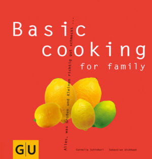 Kleine Pausen, schnelle Teller, gemütliche Tische, große Feste! Es geht rund im neuen Basic cooking, denn diesmal ist die Küche nicht nur Schauplatz für kleine Kocheinlagen, sondern der Mittelpunkt für ein völlig neues Kapitel im Leben: Familienalltag! Dass Kinder alles Gewohnte auf den Kopf stellen, zeigt sich von früh bis spät natürlich auch am Esstisch. Wie man sich trotzdem seine ureigenen Leibspeisen und Rituale rettet und dabei auch noch jede Menge neue dazu gewinnt, wird im neuen Basic cooking for family dokumentiert, mit gewohnt guter Laune, tollen Rezepten und unbezahlbaren Tipps aus erster Hand. Was tun mit Ess-Muffeln, wie gelingt die Spontanparty, welche Zutaten machen das Kochen schneller, welches Pausenbrot macht das Rennen, dies und weitere Geheimnisse lüftet das Autoren-Duo Sebastian Dickhaut und Cornelia Schinharl. Und auch die Basic-Models der ersten Stunde lassen es sich hier bestens mit ihren Kleinen und Kleinsten schmecken.