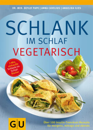 Jetzt können auch Vegetarier nach dem Erfolgsprinzip einfach und dauerhaft abnehmen! Dr. Papes maßgeschneidertes Schlank-im-Schlaf-Konzept macht es möglich. Mit den leckeren vegetarischen Gerichten dürfen Sie schlemmen. Morgens eine reichhaltiges Frühstück, mittags essen Sie nach Lust und Laune und abends feine vegetarische Eiweißgerichte. Essen Sie sich richtig satt. Die Pfunde werden trotzdem purzeln! Und für alle, denen es schwerfällt abends auf Brot zu verzichten, gibt es ein neues Schlank-im-Schlaf-Eiweiß-Brot. Es ist bereits in vielen Bäckereien erhältlich. Oder sie bestellen sich eine Backmischung zum Selberbacken. Auch dazu finden Sie Tipps und Rezepte im Buch. Gut essen und gesund abnehmen - werden auch Sie Schlank im Schlaf.