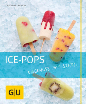 Ice-Pops - das beliebte Eis am Stiel aus unserer Kindheit setzt neue Trends für alle Eisgenießer. Ob fruchtig, süß und cremig oder leicht beschwipst - Ice-Pops sind spielend leicht zuzubereiten und haben genau die richtige Portionsgröße. Da schlecken begeistert Klein und Groß, und das nicht nur im Sommer! Je nach Lust und Laune entstehen Ice-Pops mit frischem Obst, Schokolade, Sahne oder Nüssen. Die Bandbreite der Rezepte reicht vom einfachen Vanille-Schmand-Eis über Schoggi-Nougat-Eis bis hin zu Himbeer-Litchi-Rosen-Eis. Alle Ice-Pops sind in kurzer Zeit zubereitet, in Förmchen gefüllt und müssen anschließend nur noch ins Gefrierfach. Ein schneller und eiskalter Genuss!