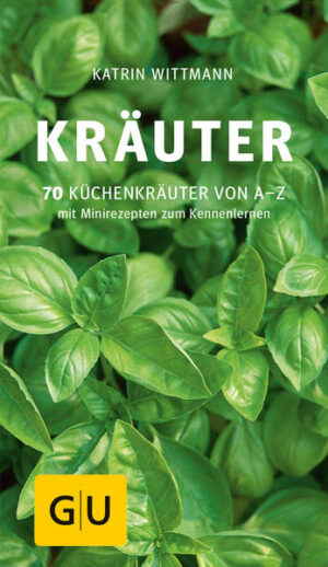 Endlich Überblick in der Welt der Küchenkräuter! Die grünen Aromawunder bringen gesunde, frische Würze an unser Essen und verleihen jedem Gericht eine besondere Note. Das kleine, kompakte Nachschlagewerk versammelt die besten Küchen- und Wildkräuter in über 70 Kräutersteckbriefen mit allen wichtigen Infos zu Herkunft, Aroma und Geschmack, Angebotsformen, Aufbewahrung, Wirkung und ihrer Verwendung in der Küche. Nach deutschem Namen alphabetisch geordnet, sind alle Kräuter abgebildet, zudem die wichtigsten Kräutermischungen und -kombinationen beschrieben. Mini-Rezepte geben einen ersten Eindruck zum Kennenlernen ihrer Verwendungsmöglichkeit