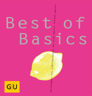 300 Rezepte haben das Rennen gemacht! Nach mehr als einem Jahrzehnt Basic cooking mit vielen bunten Themenbänden sind nun die absoluten Lieblinge gekürt und in einem Band vereint: die bewährten Klassiker für jeden Tag und die schnellen Snacks, die exotischen Entdeckungen und feinen Festessen, die Gemüse-Highlights, die Nudelhits, die zartesten Braten und vieles mehr. 12 Rezeptkapitel stecken prallvoll mit guten Überraschungen und machen einfach nur Lust aufs Kochen - mehr Basic geht nicht!