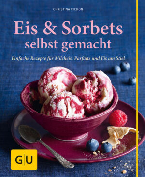 Auf diese coolen Rezepte sind alle heiß! Ob cremiges Eis, Frozen Yogurt oder Eis am Stiel - wenn im Sommer die Temperaturen klettern, wird die Küche zur hauseigenen Gelateria. Welche Sorten bieten Sie an? Da haben Sie jetzt die Qual der Wahl: Von klassisch schokoladig bis trendig mit Tonkabohne - in diesem Buch finden Sie über 70 kreative Ideen, die den Eismann um die Ecke glatt in den Schatten stellen. Auch das Dazu und Darüber kann sich sehen lassen: Köstliche Saucen, knusprige Toppings und selbst gemachte Waffeln machen das Eisvergnügen perfekt. Die meisten Rezepte gelingen mit einer Eismaschine, machen das Eis so unvergleichlich cremig, ein kleiner Teil der Rezepte kann auch ohne Eismaschine zubereitet werden! So kann nun jeder nach Herzenslust schlecken und löffeln: Beeren-Schmand-Eis, Bananen-Marzipan-Eis, Cranberry-Eis-Sandwich und und und