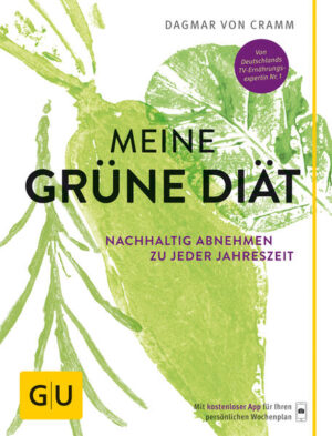 Genug von einseitigen Trenddiäten und Jojo-Effekt? Keine Lust auf komplizierte Ernährungspläne, die sich im Alltag kaum umsetzen lassen? Dann nutzen Sie zum Abnehmen doch einfach die Kraft der Natur! Wie das geht? Jede Jahreszeit hat ihre Superfoods - wie etwa Tomaten im Sommer oder Kürbis im Herbst. Deren schlanke Benefits geschickt einzusetzen, ist das Erfolgskonzept der grünen Diät, das die bekannte Ernährungsexpertin Dagmar von Cramm entwickelt hat. Wichtig war ihr dabei, dass die Diät super easy im Alltag funktioniert: Die Rezepte sind unkompliziert, lecker und folgen dem Motto: mit 1 Hauptzutat 2 x ganz unterschiedlich kochen. Das ist nachhaltig hoch zwei: saisongerecht einkaufen und kochen und dadurch dauerhaft abnehmen. Und das Beste: Weil das so einfach geht und man sich dabei so wohl fühlt, kann diese Diät glatt zur Gewohnheit werden. Tschüss, Jojo-Effekt! Wer einmal auf den grünen Geschmack gekommen ist, bleibt dauerhaft schlank!