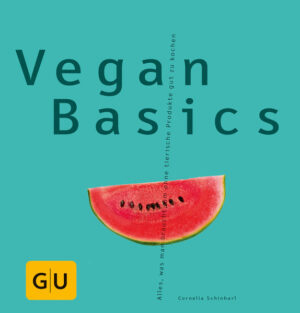 Heißt Basic, ist basic: tierfrei kochen mit Genuss-Rezepten und hilfreichem Vegan-Know-howDas Neueste aus der Basic-Küche, für alle, die schon immer wissen wollten, was Veganer Gutes essen. Wie schmeckt das - ohne Fleisch, Eier und Milchprodukte? Kann ich das auch? Und: Was muss ich dazu wissen? Vegan Basics aus der erfolgreichen GU Basic cooking-Reihe bringt die Trendküche unserer Zeit locker-sympathisch auf den Punkt: kompetent erklärt und leicht nachzukochen - vor allem für Einsteiger. Mit handfesten Einkaufstipps und einfachen Rezepten rund um den Tag geht es auf Entdeckungstour in die vegane Genusswelt. Das Tolle: An jeder Ecke gibt es neue, spannende Aromen-Kombinationen zu entdecken. Blattsalate mit Melone und Erdnüssen, Erbsen-Hummus oder Ofen-Tofu mit Limetten-Kräuterkruste sind dabei nur drei von vielen leckeren Überraschungen. Am Ende dieser Reise weiß man, was Veganer essen. Alles, was wir auch lieben: natürlich. einfach. gut! Das steckt im Buch: Know how Wir gehen einkaufen 17 vegane Lieblinge Eiweiß in Form: Tofu & Co Noch mehr Eiweiß: Seitan und Lupine Minis ganz groß: Getreide und Hülsenfrüchte Für kluge Köpfe: Nüsse und Kerne Frühstück & Snacks Vorspeise, Mezze, Antipasti Salate & Suppen Zum Sattessen Süßes