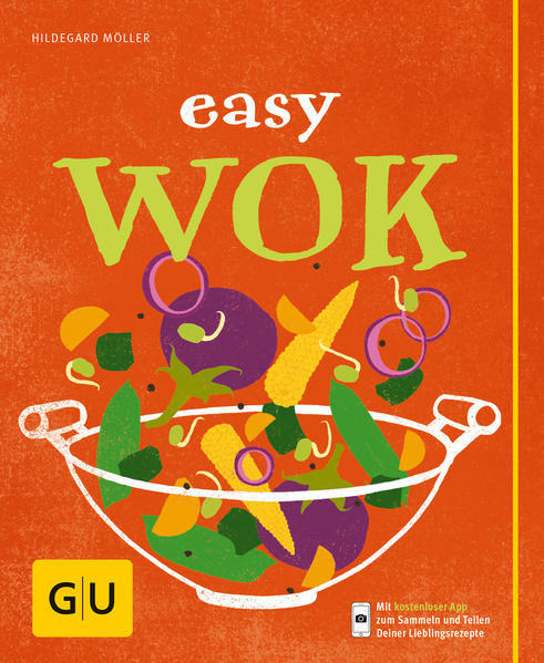 Schnelle Gerichte für jeden Tag? Einfach im Wok!Die erste eigene Wohnung: Die Küche ist klein, aber die Lust auf etwas Leckeres groß? Auch wenn Sie noch wenig Erfahrung am Herd haben und nicht viel Zeit zum Kochen - schnelle Gerichte gehen immer! Vor allem, wenn sie so schön dampfend heiß und knusprig auf dem Teller landen. Und dafür brauchen Sie nur einen Wok! Schnelle Gerichte, nicht nur für die asiatische Küche:Einfach schnell die frischen Zutaten schnibbeln, und dann alles ab in die heiße Pfanne - schon kann’s los gehen mit dem Genießen, ganz gleich, ob es sich um vegane oder vegetarische Gerichte, Fleischgerichte, Fischgerichte, Nudelrezepte oder schnelle Gerichte für jeden Tag aus der Asia Küche handelt. So ein Wok ist eben ein echter Allrounder. Er eignet sich für viele Garmethoden und ist immer easy zu handeln! Übrigens eignet er sich auch als Hingucker für spontane Feste jeder Art. Mit einer Wokpfanne lassen sich schnelle Gerichte für jeden Tag im Handumdrehen in tolle Partyrezepte verwandeln. Und aus dem einfachen Wok wird der Hot Wok der nächsten Küchenparty! Rezeptideen für schnelle Gerichte im Wok:Ganz gleich, ob Sie schon ewig einen Wok im Schrank stehen haben und bisher nicht die richtigen Rezeptideen dafür hatten, oder ob Sie in Ihre erste eigene Wohnung ziehen und sich das Kochen so einfach wie möglich machen möchten: in Easy Wok von GU finden Sie rund 50 supereinfache Rezeptideen für schnelle Gerichte aus dem Wok. Alle sind so leicht wie raffiniert, teilweise ungewöhnlich lecker kombiniert, aber immer im Handumdrehen fertig. Da ist der Spaß am Herd garantiert. Denn in der Wokpfanne gelingen vegane und vegetarische Gerichte genauso leicht und schnell wie Fischgerichte oder Fleischgerichte. Nudelrezepte natürlich auch. Und ebenso die beliebten Klassiker aus der Asia Küche, wie zum Beispiel Thai-Curry oder Chop Suey. Partyrezepte:Und hätten Sie gedacht, dass man beim Wok kochen sogar Schupfnudeln ratzfatz zubereiten kann? Und dass im Wok eine Paella ganz easy gelingt? Viele Rezepte von Easy Wok eignen sich nicht nur für die schnelle Alltagsküche. Sondern sind echte Partyknüller: Vegetarisch und vegan: z. B. Frittierte Tofubällchen, Linsencurry mit Paprika, Veggie-Wan-Tan, Kürbis-Wok mit Mandel-Couscous, Gemüse-Chop-Suey, Süßkartoffel-Curry mit Kichererbsen… Mit Nudeln und Reis: z. B. Limettennudeln mit Kokosgarnelen, Gemüse-Nudel-Wok mit Hackfleisch, Reis mit Thai-Gemüse, Bratreis mit Gewürz-Cashews Mit Fisch und Fleisch: z.B. Knusper-Fisch mit Chili-Ingwer-Sirup, Seafood-Wok, Chili-Koriander-Lachs, Rindfleisch mit Wasabi, Asia-Entenbrust mit Gemüse, Honig-Ingwer-Hühnchen, Rotes Rindfleisch-Curry … Wok Crossover: z. B. Paella-Wok, Gyros-Wok mit Limetten-Zaziki, Gambas-Chorizo-Wok, Coq au vin auf asiatisch, Asia-Bolognese, Halloumi-Cashew-Wok Wok at its best!Einsteigen leicht gemacht: Bevor es losgeht mit den bunten, schnellen Rezepten, erklärt die Autorin Hildegard Möller leicht verständlich und auf einen Blick das Geheimnis aller Wok Gerichte: welches Starter-Kit Sie brauchen, um gleich loslegen zu können (neben der Wokpfanne nur ein paar kleinere Küchenhelfer, mehr nicht), welches die besten Wok-Zutaten sind, und wie Sie mit Tofu, Reisnudeln, Kaffirlimette oder Kokosmilch so easy asiatisch kochen, wie es die thailändische Küche oder die chinesische Küche schon immer vormachen. Dazu gehört natürlich auch ein Grundrezept, wie man Reis richtig kocht. Und natürlich das Grundrezept für eines der beliebtesten Gerichte für die thailändische Küche: Thai-Curry mit Huhn. Beides wird Schritt für Schritt mit anschaulichen Step-Fotos genau erklärt. Auch die vielen praktischen Tipps und Kniffe, die direkt bei den Rezeptideen stehen, sorgen dafür, dass beim Kochen mit dem Wok ab sofort alles gelingt. So wird nicht nur die asiatische Küche super einfach. So gehen alle Wok Gerichte garantiert easy! Easy Wok auf einen Blick: Schnelle Gerichte im Wok: Zutaten schnibbeln und ab in den Wok - ob vegetarische Gerichte, Fleischgerichte, Fischgerichte oder Nudelrezepte, der Wok eignet sich für viele Garmethoden und ist auch für kleine Haushalte ideal. Einfach einsteigen und loskochen: Die Wokpfanne garantiert sofortige Erfolgserlebnisse und viel Spaß am Herd! Damit kochen Anfänger im Handumdrehen schnelle Gerichte für jeden Tag. Rezeptideen von Asia Küche bis vegetarische Gerichte: Ob für jeden Tag oder als Mittelpunkt eines spontanen Küchenfests: Easy Wok bietet rund 50 leichte Rezeptideen für schnelle Gerichte, mit Gemüse, Fisch, Fleisch - auch toll als Partyrezepte!