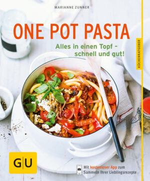 Wie bitte, schon wieder ein neuer Trend aus den USA? - Halt, stehen geblieben, diesen sollten Sie wirklich kennenlernen! One-Pot-Pasta heißt er und hält genau so viel, wie der Name verspricht: Ratzfatz-Pasta aus einem Topf, und zwar lecker wie nie! Der Trick: Die Nudeln kommen mit allen anderen Zutaten in einen Topf und schmurgeln dort ihrer Vollendung entgegen - und das gerade mal in der Garzeit der Nudeln. Der köstliche Nebeneffekt: Alle Aromen verbinden sich optimal, und die Sauce wird extrasämig. Ob Spaghetti oder Penne, ob Speck oder Garnelen, ob fruchtig-tomatig oder curry-würzig, das One-Pot-Pasta-Prinzip funktioniert immer! Und - pst! Auch das Abspülen ist hier eine äußerst schnelle Angelegenheit ...