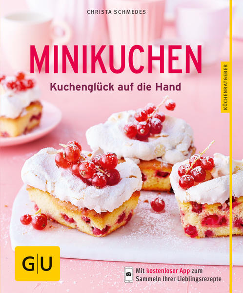 Minikuchen: Kleine Leckerbissen kommen groß herausWie ein kleiner Kuchen eine große Karriere macht? Ganz einfach: Indem die richtigen Zutaten erst im Förmchen und dann als süßer Happen in den Händen Ihrer Gäste landen. Mit diesen Minikuchen trumpfen Sie auf. Minikuchen: Ihr Buch auf einen Blick:Das erwartet Sie im GU-Küchenratgeber „Minikuchen“: Tipps und Extras: Grundrezept Mini-Marmorkuchen, Kuchen-Deko, Mini-Eisparfaits, Minikuchen to go und Vieles mehr Schnell gezaubert: Sandkuchen, Kokos-Bananen-Kuchen, Schoko-Kokos-Kuchen, Käsekuchen mit Karamellguss, Blondies und mehr Frech und fruchtig: Granatapfel-Cheesecake, Schoko-Birnen-Kuchen, Schoko-Preiselbeer-Kuchen, Apfel-Rührkuchen, Apfel-Marzipan-Päckchen und mehr Europareise: Sachertorte XS, Nusszöpfchen, Streuselkuchen, Walliser Nusstörtchen, Kleine Käsesahne mit Mandarinen und mehr Kleine Kuchen, große Wirkung!Sie möchten, dass Ihr Kuchen beim Kaffeeklatsch zum Gesprächsstoff wird? Dann schnappen Sie sich Förmchen, Schüssel, Schneebesen und legen Sie los. Die Minikuchen-Rezepte aus dem GU-Küchenratgeber „Minikuchen“ warten nur darauf, dass Sie von Ihnen zubereitet und von Ihren Gästen verspeist werden. Aber Achtung, jedes Minikuchen-12er-Pack ist schneller weg als Sie gucken können. Halten Sie deshalb am besten schon den Nachschub bereit. Die Rezepte dafür finden Sie im GU-Küchenratgeber „Minikuchen“. Vorgeschmack gefällig? Minikuchen backen, Maxi-Genuss erlebenDiese XS-Formate sorgen für maximale Bewunderung: „Chai-Latte-Kuchen“: Ein Kultgetränk als Kuchen? Wir zeigen Ihnen, wie das geht. „Quarkstollen“: Advent, Advent. Mit diesem Rezept wird die Weihnachtszeit noch köstlicher. „Apfel-Rührkuchen“: Omas Klassiker macht im modernen Miniformat eine super Figur. „Beeren-Minis“: Bringen den Sommer auf die Kaffeetafel - ein verführerischer Anblick. „Gestürztes Pflaumenküchlein“: Ob Pflaume oder Zwetschge - egal, wie man das Obst bei Ihnen in der Region nennt, diese Variante ist etwas für echte Genießer. „Sachertorte XS“: Oh, da werden die Österreicher aber große Augen machen. Diese kleinen Kuchen machen dem Original mächtig Konkurrenz. „Espresso-Cremetörtchen“: Macht die Kaffeepause zur schönsten Angelegenheit des Tages. Extra-Tipp für den Nachschlag: Minikuchen aus Ihrer eigenen Cheesecake-FactoryUnserem Minikuchen-Rezept für „Granatapfel-Cheesecake“ kann niemand widerstehen. Kein Wunder: Schließlich galt der Granatapfel schon bei den alten Griechen als Symbol für Liebe, Schönheit, Fruchtbarkeit und Jugend. Dieser ganz besondere Minikuchen kann es also locker mit seinen großen amerikanischen Verwandten aufnehmen. Und im Gegensatz zum Klassiker gibt es dieses süße Exemplar nirgendwo zu kaufen - der kleine Leckerbissen kommt nur aus Ihrer eigenen Cheesecake-Factory. Zubereitet wird der Mini-Käsekuchen aus Kakaokeksen und Doppelrahm-Frischkäse. Getoppt wird er mit dem selbstgemachten Granatapfelkompott. Sie möchten noch mehr kleine Käsekuchen kosten? Kein Problem: Unser „Käsekuchen mit Karamellguss“ lässt die Herzen von Naschkatzen höher schlagen. So cremig. So lecker!