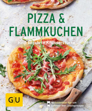 Pizza-Rezepte & Flammkuchen: Heiße Hits aus dem OfenKennen Sie das Geheimnis italienischer Pizzabäcker? Oder wissen Sie, wie dem Elsässer Flammkuchen das besondere Etwas verliehen wird? Im GU Küchenratgeber „Pizza & Flammkuchen“ verraten wir Ihnen die besten Pizza-Rezepte, Flammkuchen-Kreationen und Vieles mehr. Pizza-Rezepte & Flammkuchen: Ihr Buch auf einen Blick Das erwartet Sie im GU-Küchenratgeber „Pizza & Flammkuchen“: Tipps und Extras: So gelingen die Ofen-Hits perfekt, Grundrezepte für Pizza- und Flammkuchenteig und mehr Die Klassiker: Pizza Margherita, Pizzette Tonno, Pizza Parma, Pizza bianca mit Salsiccia und mehr Die Raffinierten: Fenchel-Garnelen-Tarte, Flammkuchen mit Roter Bete, Garlic-Cheese-Monkey-Bread, Pizza-Ziehharmonikabrot und mehr Die Schnellen: Spitzkohl-Cabanossi-Kuchen, Mini-Calzone mit Antipasti, Pfannenpizza mit Salami, Mini-Asia-Strudel und mehr Pizza selber machen? So geht’s!