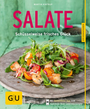 Salat-Rezepte: Endlich neue Ideen für leckere FitmacherVon Salat können wir nie genug bekommen! Sie auch nicht? Der neue GU-Küchenratgeber „Salate“ bringt ganz neue Ideen für köstliche Salat-Rezepte mit: vom aufgepeppten Klassiker bis zum Snack für unterwegs. Diese Salate machen immer eine gute Figur! Salat-Rezepte für jede Gelegenheit: Ihr Buch auf einen BlickDas erwartet Sie im GU-Küchenratgeber „Salate“: Tipps und Extras: Dressing-Basics, Blattsalat-Wissen, Inspiration für Toppings und Brot-Rezepte Rohkost mit Extras: Blumenkohl-Tabouleh, Möhren-Grapefruit-Salat, Rote-Bete-Spinat-Salat, Radieschensalat mit Feta und mehr Klassiker mal anders: Caesar Salad mit Saltimbocca, Caprese blankenese, Bruschetta-Salat, Sommersalat mit Nektarinen und mehr Salate to go: Grünkernsalat mit Bohnen, Buchweizensalat mit Avocado, Linsensalat mit Salbei-Birne, Glasnudelsalat mit Tempeh und mehr Wellness-Salate: Buddha Bowl, Superfood-Salat, Detox-Salat, Süßkartoffel-Avocado-Salat und mehr Diese Salat-Rezepte machen happySie lieben Salat in allen Lebenslagen, aber Ihnen gehen langsam die Ideen für Abwechslung in der Salatschüssel aus? Dann haben wir was für Sie! Rucola, Chicorée, Radicchio oder Eisbergsalat vereinen sich mit knackiger Rohkost, fruchtigem Obst, aromatischen Kräutern, knackigen Kernen. Abgerundet mit einem feinen Dressing werden sie zum frischen Geschmackswunder. Mit Linsen, Buchweizen, Glasnudeln, Fleisch oder Meeresfrüchten kommt eine Portion Sattmacher dazu. Ein paar Beispiele haben wir schon einmal für Sie vorbereitet: Salat-Rezepte zum Abnehmen: Sie haben über die Stränge geschlagen... Wer in letzter Zeit zu viel geschlemmt hat und Pfunde loswerden will, braucht etwas Leichtes. Wie wäre es mit dem „Sellerie-Ananas-Salat mit Hähnchen“? Mehr Salat-Rezepte zum Abnehmen finden Sie im GU-Küchenratgeber „Salate“. Salat-Rezepte für eine starke Abwehr: Sie brauchen einen Vitalstoff-Kick... Fünf Portionen Obst und Gemüse sollen es laut Ernährungsexperten jeden Tag sein. Dieses Pensum ist manchmal gar nicht so leicht zu schaffen. Müdigkeit macht sich breit, das Immunsystem schwächelt. Ein Rohkost-Salat ist jetzt genau das Richtige: Der „Möhren-Grapefruit-Salat“ mit Ingwer und Frühlingszwiebeln füllt die leeren Reserven mit neuer Energie auf. Neue Salat-Rezepte: Sie sind auf eine Party eingeladen... Nudelsalat, grüner Salat, Kartoffelsalat - alle Klassiker unter den Salat-Rezepten sind schon „besetzt“? Was sollen Sie jetzt noch mitbringen? Glänzen Sie bei Ihren Freunden mit etwas Neuem. Wir empfehlen den „Hirtensalat mit Melone“. Was da alles drin ist? Das erfahren Sie im GU-Küchenratgeber „Salate“. Salat-Rezepte zum Mitnehmen: Sie möchten auch im Büro gesund essen... Sie haben die Kantine satt, Salate machen von Zuhause bis zur Pause aber oft schlapp. Erster wichtiger Trick: Salat-Dressing im Schraubglas mit ins Büro nehmen und erst kurz vor dem Verzehr über den Salat geben. Oder Sie stecken den Salat in Reispapierblätter - nämlich so wie in unserem Rezept für „Sommerrollen mit Garnelen“. Oder Sie machen den Kollegen mit den „Backhendl-Salat-Wraps“ eine lange Nase. Detox-Salat-Rezepte: Sie brauchen Abstand vom Alltag... Stress, Hektik, ungesundes Essen - manchmal werfen uns die täglichen Belastungen ganz schön aus der Bahn. Eine Schüssel voller Wellness bringt Sie wieder in Balance. Der „Detox-Salat“ oder die „Buddha-Bowl“ versorgen Sie mit wohltuenden Superfoods. Salat-Rezepte mit Abwechslung: Hier wird Ihnen nie langweiligBringen Sie die Salatschleuder in Schwung, wetzen Sie die Schneidemesser! Im GU-Küchenratgeber „Salate“ finden Sie alle Rezepte und können gleich loslegen. Wir wünschen Ihnen viel Spaß beim Schnippeln und Genießen.