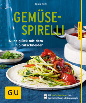 Gemüsenudeln: Die durchgedrehtesten Low-carb-Rezepte aller ZeitenSie lieben Nudeln, wollen aber figurmäßig ein bisschen schlanker treten? Dann drehen Sie jetzt durch! Und zwar das Gemüse. Gemüsenudeln liegen voll im (Food)-Trend: Sie enthalten nämlich kaum Kohlenhydrate und eignen sich daher prima, um während der Low-carb-Diät damit abzuspecken. Mit den Gemüsespiralen-Rezepten aus unserem neuen GU-Küchenratgeber „Gemüse-Spirelli“ bekommen Sie über 30 mal ein neues Geschmackserlebnis auf den Teller. Nährstoffe satt: Aus Gemüse Spaghetti machenGemüse-Spaghetti sind die Low-carb-Version der klassischen Teigwaren. Mit unseren schlanken Rezepten sparen Sie aber nicht nur Kohlenhydrate. Fettgehalt und Gesamtkalorien bleiben ebenfalls im Minimalbereich. Dafür gibt es eine ordentliche Portion Vitamine, Mineralstoffe und sekundäre Pflanzenstoffe. Das Einzige, was Sie für die Zubereitung brauchen, ist ein Spiralschneider. Leichte Gemüsespaghetti-Rezepte: Ihr Buch auf einen BlickDas erwartet Sie im GU-Küchenratgeber „Gemüse-Spirelli“: Tipps und Extras: Geeignete Gemüsesorten und wie sie zu Spirelli verarbeitet werden, Tricks für die Restverwertung und Reinigung, Küchen-Werkzeuge für Einsteiger und Profis und Ideen für Reis aus Gemüse Nudelsalate und Snacks: Rote-Bete-Nudeln im Päckchen, Waldorf-Gemüsenudelsalat, Kohlrabi-Möhren-Nudel-Salat, Gurkennudelsalat mit Melone und mehr Nudel, Pasta & Noodles: Steckrübenspaghetti mit Linsenbolognese, Pastinakennudeln alla puttanesca, Zucchini-Carbonara, Avocadopesto und mehr Nudeln neu in Form: Marokkanischer Süßkartoffeleintopf, Kürbis-Erdnuss-Curry, Zucchini-Frittata, Kürbis-Auberginen-Lasagne und mehr Je bunter, desto besser: Die besten Rezepte für GemüsenudelnZoodles (Nudeln aus Zucchini) sind gerade in aller Munde. Da wäre ein bisschen Abwechslung nicht schlecht? Aufgepasst: Wir erweitern Ihren Gemüsenudel-Horizont. Ob Kohlrabi, Rettich, Rüben oder Pastinake - fast alles ist möglich! Erfahren Sie, welches Gemüse wie zubereitet wird und für welche Gerichte sich die Schlankmacher eignen. Denn: Bei Spaghetti mit Sauce ist noch lange nicht Schluss! Bunter Nudelsalat, Wraps mit Gemüsenudeln, Burger aus Süßkartoffelhobeln - Sie werden überrascht sein, wie oft Kohlenhydrate gegen Figurschmeichler ausgetauscht werden können. Läuft Ihnen schon das Wasser im Mund zusammen? Achtung, hier kommen noch mehr Appetitmacher: Frische Rohkost-Rezepte aus Gemüsenudeln Bei den Salaten wird's knackig. Der „Kohlrabi-Möhren-Nudel-Salat“ ist schnell fertig-gedreht und liefert mit seinem Zitronen-Olivenöl-Dressing einen herrlichen Frischekick. Die gerösteten Sonnenblumenkerne sorgen für einen schönen Crunch. Oder mögen Sie es gerne asiatisch? Nach Fernost schmeckt der „Asia-Rotkohlnudel-Salat mit Sojabohnen“. Warme Spiralschneider-Rezepte für die Low-carb-Ernährung Sie brauchen etwas Warmes im Bauch? Ein Klassiker unter den Gemüsenudeln sind die „Zucchini-Carbonara“. Geschmacklich können Sie mit der original italienischen Variante definitiv mithalten. Und in Sachen Kaloriensparen macht ihnen keiner was vor! Für unsere „Kürbis-Pizza mit Rucola“ stand wieder ein Italiener Modell. Kohlenhydrate suchen Sie hier aber vergeblich. Statt Pizzateig nehmen wir Kürbishobel und Ei. Superschlank, supersexy, superhealthy! Gemüsenudeln: Zaubern Sie leichte Rezepte mit dem SpiralschneiderSie wollen endlich loslegen? Im GU-Küchenratgeber „Gemüse-Spirelli“ finden Sie noch mehr Ideen für kleine Snacks, knackige Salate oder warme Gerichte mit Gemüsenudeln. So schmeckt Schlankwerden gut!