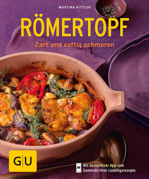 Römertopf®: Rezepte und Anleitung für das MultitalentZwischen standardmäßiger Mikrowelle und trendiger Küchenmaschine ist der Römertopf® ein wahrer Klassiker unter den Küchengeräten. Warum er jetzt sein Comeback erlebt? Weil wir im stressigen Alltag auf Equipment setzen, das uns Arbeit abnimmt. Der Römertopf® macht das Leben wirklich leicht: Es kommen alle Zutaten hinein, ab damit in den Ofen und schon ist das Römertopf-Rezept fertig. Für uns ist in der Küche also eigentlich kaum noch etwas zu tun. Wunderbar: So bleibt mehr Zeit, um das Essen ausgiebig zu genießen. Römertopf® - was ist das überhaupt?In den 70er-Jahren kochte fast jeder Haushalt damit. Irgendwann verschwand der Topf im Keller und nun feiert er seine Rückkehr in unsere Küchen. Der Römertopf® ist ein traditioneller Tontopf, in dem Gerichte einfach gelingen und wunderbar schmecken. Der geschlossene Topf eignet sich hervorragend, um darin ganze Gerichte zu kochen. Die Zutaten werden schonend gegart - Aromen und gesunde Inhaltsstoffe bleiben so erhalten. Römertopf®-Rezepte bieten bunte Vielfalt aus dem OfenIm GU-Küchenratgeber „Römertopf®“ finden Sie Römertopf-Rezepte für jeden Geschmack. Hier kommt ein kleiner Auszug von dem, was Sie erwartet: Go Veggie: Gefüllte Ofenpaprika mit Couscous, Buchteln mit Ratatouille-Füllung, Ofen-Gemüse-Bulgur, Schwarzwurzel-Graupen-Topf, Bohnen-Süßkartoffel-Chili Feine Fleischgelüste: Schinkenspargel auf Kartoffelgratin, Kräuter-Roastbeef auf Frühlingsgemüse, Rindfleischtopf mit Quitten, Drumsticks auf mediterranem Gemüse, Tandoori-Chicken mit Mangogurken Frische Meeresbrise: Kabeljau auf Auberginen-Caponata, Ganze Forellen mit Spargel, Asiatischer Teriyaki-Lachs, Blumenkohl-Fisch-Curry, Meeresfrüchte-Paella mit Safran Großer Süßhunger: Aprikosen-Gratin mit Crunch, Brotauflauf mit Zwetschgen, Kirsch-Clafoutis mit Kardamom, Bratapfel-Grießauflauf mit Marzipan, Mandelmilchreis mit Früchten Römertopf®: Anleitung zum NachmachenKein Anbrennen, kein Austrocknen - wenn Sie wissen, wie Sie mit einem Römertopf® umgehen, werden Sie ihn lieben und seine vielen Vorzüge zu schätzen wissen. Wie genau das Prinzip „Römertopf“ funktioniert, erklären wir Ihnen im GU-Küchenratgeber. Anhand eines Rezepts für einen Gemüsetopf zeigen wir Ihnen Schritt für Schritt, wie Sie das Beste aus Ihrem heiß geliebten Topf herausholen. Römertopf® wässern - so geht’sDas Wässern ist beim Kochen mit dem Römertopf® essenziell: Der Ton speichert die Feuchtigkeit und gibt sie als Wasserdampf an die Zutaten ab - Tossieren oder Dunstgaren wird diese Garmethode genannt. Hört sich kompliziert an? Aber nein: Das Wässern ist schnell erledigt und - abgesehen vom Schnippeln der Zutaten - fällt dann auch nicht mehr viel Arbeit für Sie an. Römertopf®-Temperatur: Das müssen Sie beachtenDas Besondere beim Römertopf® ist, dass der Tonboden selbst nie zu heiß wird. Er erreicht maximal 100°C, selbst wenn die Temperatur im Ofen viel höher ist. Zutaten garen im eigenen Saft. Dies bringt nicht nur eine Extraportion Geschmack, sondern dank schonender Zubereitung auch jede Menge Vitamine und Mineralstoffe auf den Teller. Übrigens: Sie können Ihren Zutaten im Römertopf® einen Knusper-Effekt verleihen. Dazu den Deckel einige Minuten vor dem Ende der Garzeit abheben und die Speisen fertig backen. Für welche Rezepte sich das eignet? Wie wäre es mit „Wurzelgemüse mit Blumenkohlkruste“ für den großen Hunger oder „Kirsch-Clafoutis mit Kardamom“ für alle Naschkatzen? Römertopf®-Brot: Das einfachste Brot der WeltDer Römertopf® ermöglicht es, Brot auf eine ganz bestimmte Art und Weise zu backen. Nämlich ohne, dass Sie den Teig dafür lange kneten müssen. Die sogenannten „No-Knead-Breads“ gelingen in dem Topf ohne Aufwand. Außerdem zaubern Sie herzhafte Leckerbissen wie das „Focaccia mit Kirschtomaten“ oder süßes Gebäck wie „Hefeschnecken mit Mohn“ und „Banana-Bread“ aus dem Römertopf®. Mmh lecker!