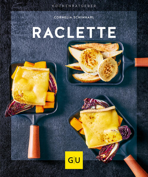 Rezepte zum Dahinschmelzen aus dem GU Küchenratgeber RacletteDieses Kochbuch ist genau das Richtige für Sie, wenn Sie in gemütlicher Runde am Tisch neue und einfache Rezepte brutzeln wollen. Ihnen die Idee gefällt, dass jeder ganz individuell sein eigenes Gericht im Pfännchen oder auf der Grillplatte zubereiten kann. Sie gerne mehr über die besten Käsesorten fürs Raclette erfahren und Rezepte für feine Begleiter wie Salate und Dips ausprobieren wollen. Überraschende Rezepte für das schönste Gäste-EssenViele Leute kennen das klassische Raclette von Silvester oder anderen Partys, wenn sich alle gemütlich um den Esstisch versammeln und gemeinsam brutzeln. Die bunten Zutaten stehen auf dem Tisch und können nach Herzenslust kombiniert werden. Neue fantasievolle Rezepte für das Kultessen finden Sie im GU Küchenratgeber Raclette. Das Kochbuch bietet eine Bandbreite an Rezepten, die durchaus von den Klassikern abweichen und die man das ganze Jahr genießen kann. Ob vegetarisch, vegan, mit Fleisch oder Fisch, für jeden ist etwas dabei. Da kann nichts mehr schief gehen und Sie eröffnen Ihren Gästen einen neuen Horizont am Raclette-Himmel. Lecker brutzeln im Pfännchen und auf dem heißen SteinDer GU Küchenratgeber zeigt Ihnen einfach zuzubereitende und dennoch raffinierte Rezepte für das Pfännchen und die Grillplatte. Ob Grünkohl-Apfel-Pfännchen, Lammfilet mit Feta, Kartoffel-Tapas oder Fisch mit Knusperhaube - jeder kommt auf seinen Geschmack. Wenn Sie gerne die Grillplatte verwenden, gibt es auch dafür zahlreiche Rezepte wie etwa Bier-Hähnchen oder Lachs-Champignon-Spieße mit Ingwerbutter. Und auch Beilagen und Dips kommen nicht zu kurz: Orangen-Fenchel-Salat, Feldsalat mit Granatapfel oder Gurken-Ananas-Tatar ergänzen die bunte Raclette-Tafel. Bei ausgewählten Rezepten bietet der »GU-Clou« mit Insiderwissen einen verblüffenden Aha-Moment. Lassen Sie sich überraschen!