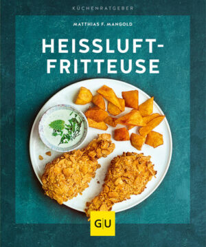 Heißluft-Fritteuse: Der Ratgeber für fettfreies FrittierenHeißluft-Fritteusen ermöglichen das Frittieren von Kartoffeln, Schnitzeln und anderen Köstlichkeiten mit einem zu 80 Prozent reduzierten Fettbedarf, da lediglich heiße Luft genutzt wird. So können Gerichte sowohl kalorienärmer als auch gesünder genossen werden. Durch die schonende Frittiermethode bleiben außerdem Vitamine und Aromen zu einem höheren Anteil erhalten. Der GU Küchenratgeber Heißluft-FritteuseDer GU Küchenratgeber Heißluft-Fritteuse führt Schritt für Schritt in das Thema des innovativen Gerätes ein. Einführend wird die Fritteuse und deren Funktionsweisen wie auch der Umgang mit dem Elektrogerät erklärt. Des Weiteren enthält der Ratgeber eine Sammlung von Rezepten für die Heißluft Fritteuse. Das erste Kapitel behandelt die Zubereitung von Snacks und Vorspeisen, gefolgt von Zubereitungsvariationen für Gemüse, Kartoffeln und anderes. Das dritte Kapitel enthält Rezepte für Fleisch, Geflügel und Fisch, während das Thema des letzten Kapitels Desserts und süße Speisen ist. Der GU Küchenratgeber beinhaltet abschließend eine Auflistung klassischer Zutaten für die Heißluft-Fritteuse und führt in die typischen Funktionen des Geräts ein. Als ein Universalhelfer in der Küche kann die Fritteuse backen, braten, grillen, dünsten und garen und ist somit für eine große Anzahl von Gerichten und Rezepten brauchbar. Der Autor des BuchesMatthias F. Mangold ist ein freier Foodjournalist und Betreiber der Kochschule „genusstur“. Er bietet Weinseminare und -touren an und ist außerdem als Juror in der ZDF Sendung „Stadt, Land, Lecker“ bekannt. Als Autor zahlreicher Kochbücher bringt er viel Erfahrung im Schreiben mit und hat mit der Veröffentlichung des GU Küchenratgebers Heißluft-Fritteuse einen leicht verständlichen Einstieg in diese Geräteklasse geschrieben. Schritt-für-Schritt-Anleitungen und interaktive Klappen sorgen für ein abwechslungsreiches Lesererlebnis. Eine App gibt dem Buch außerdem eine digitale Dimension.